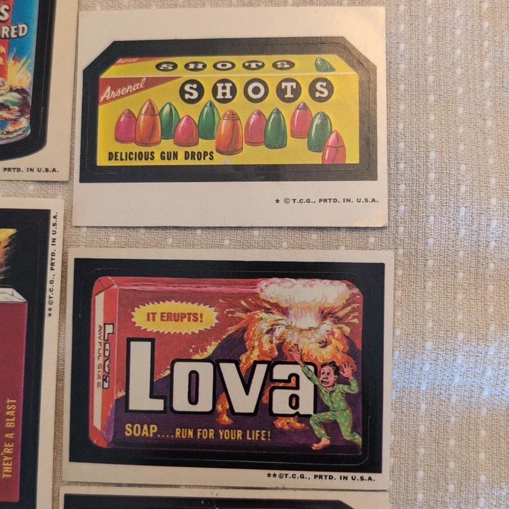 Vintage Topps Wacky Packages Stickers 1970's Set of 15